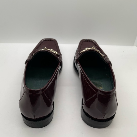 GUCCI Catherine horsebit loafers/moccasins Red/Bordeaux Sz 4/34 - Picture 4 of 8
